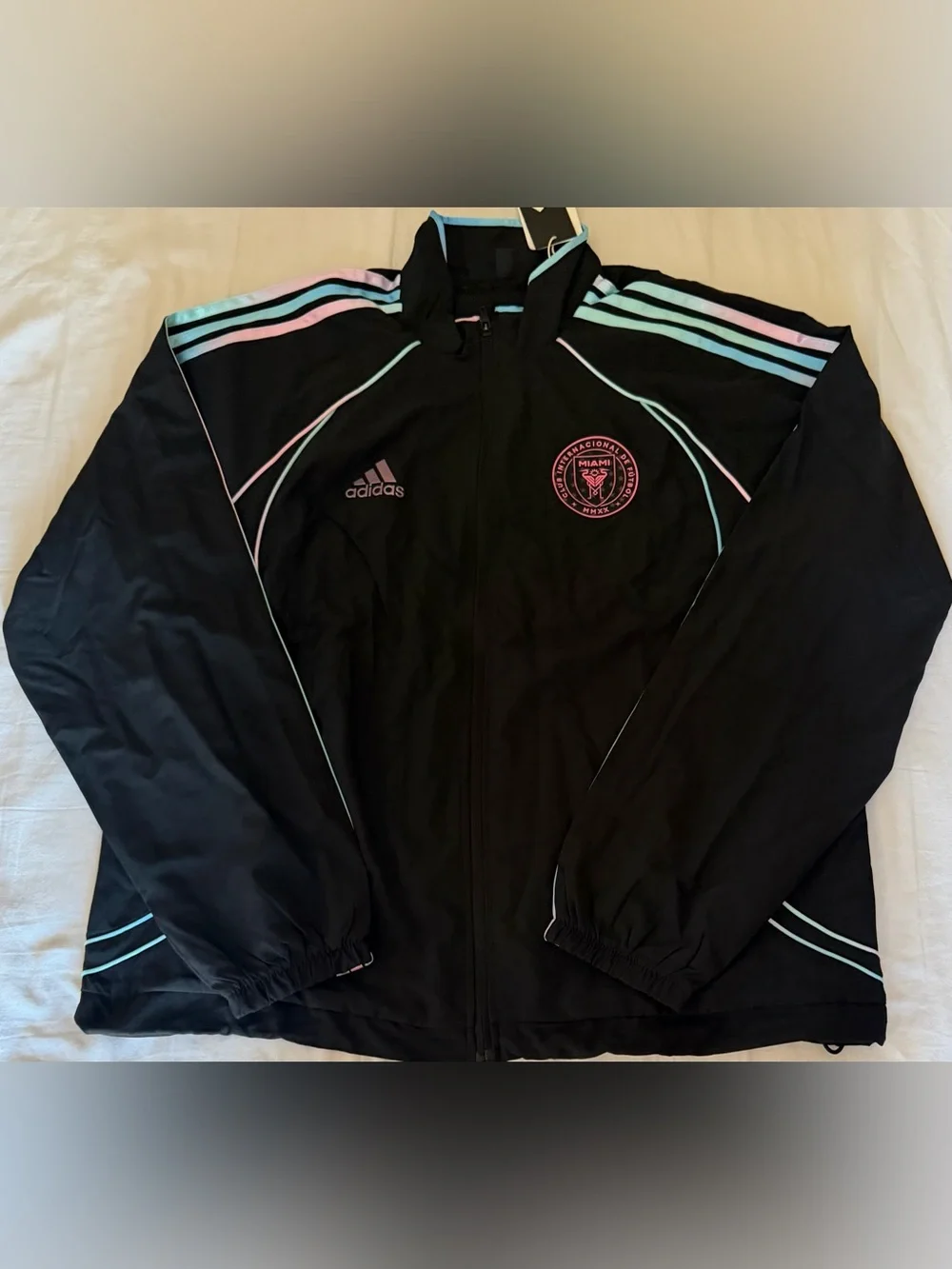 Adidas MLS Inter Miami Audi F1 Team Track Top Soccer Jacket KW4782 Men's Size